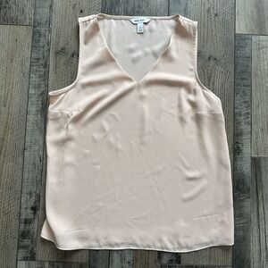 Nine West Tank top Women's Small Pink V-neck‎ Blouse